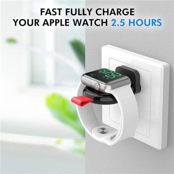 Watch Charger for Apple Watch Series 7, 2Pack Portable Magnetic iWatch Charger - Picture 3 of 7